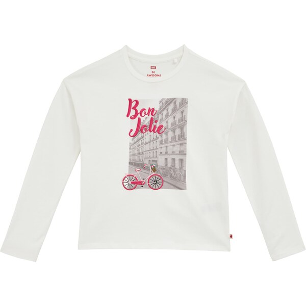 WE Fashion Tričko sivá / ružová / čierna / biela 62392362