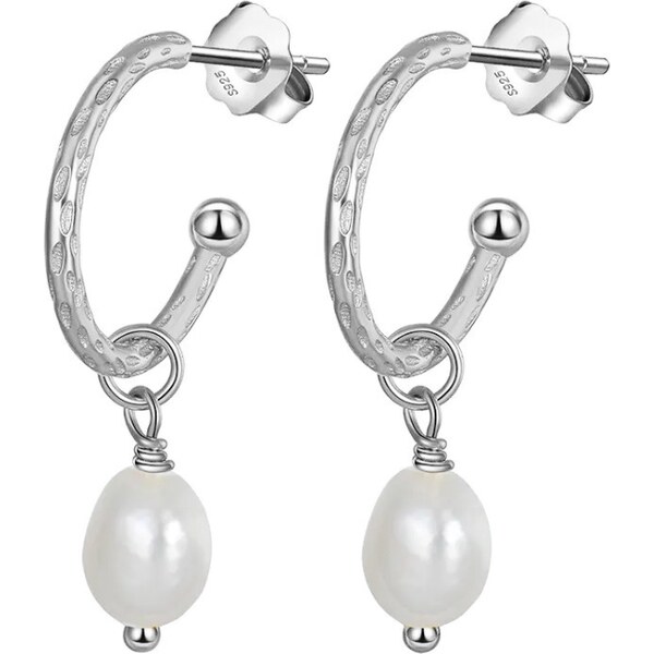 MAJYA Strieborné náušnice s perlou DOLORES 11746 64582604