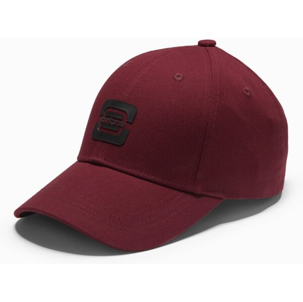 Ombre Clothing Pánska bordová šiltovka s logom V3 ACCS-0100 62190739