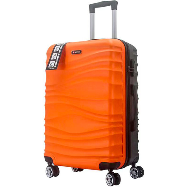 cestovný kufr METRO LLTC1/3-L ABS - oranžová/šedá 62192552