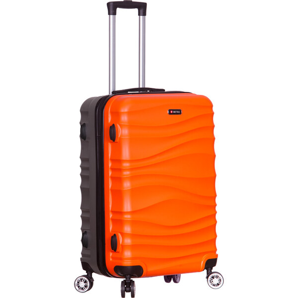 kabinová batožina METRO LLTC1/3-S ABS - oranžová/šedá 62192558