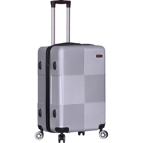 kabinová batožina METRO LLTC3/3-S ABS - strieborná 62192560