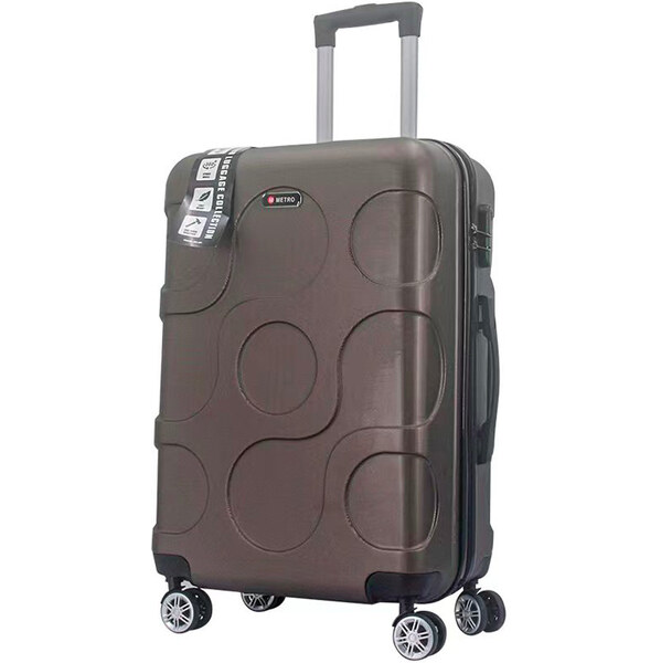 cestovný kufr METRO LLTC4/3-L ABS - hnedá 62192606