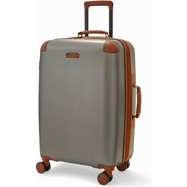 cestovný kufr ROCK TR-0219/4-M ABS/PC - šedá 62192616