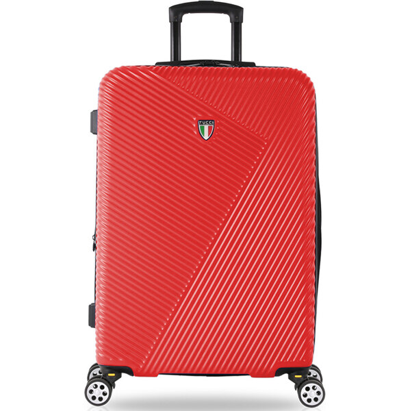 cestovný kufr TUCCI T-0118/3-L ABS - červená 62192665