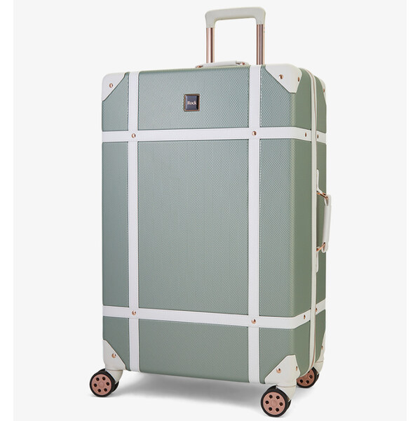 cestovný kufr ROCK TR-0193/3-L ABS - šedozelená 62193599