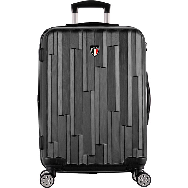 cestovný kufr TUCCI Riflettore T-0272/3-L ABS - čierna 62194452