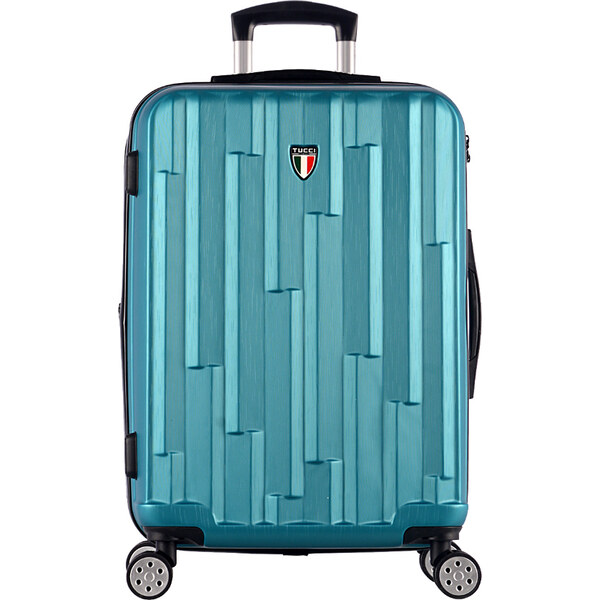 cestovný kufr TUCCI Riflettore T-0272/3-L ABS - modrozelená 62194454