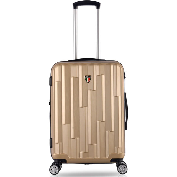 kabinová batožina TUCCI Riflettore T-0272/3-S ABS - khaki 62194447