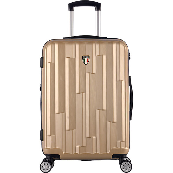 cestovný kufr TUCCI Riflettore T-0272/3-M ABS - khaki 62194449