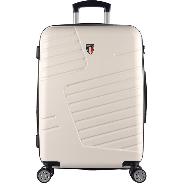 cestovný kufr TUCCI Boschetti T-0278/3-L ABS - biela 62194463