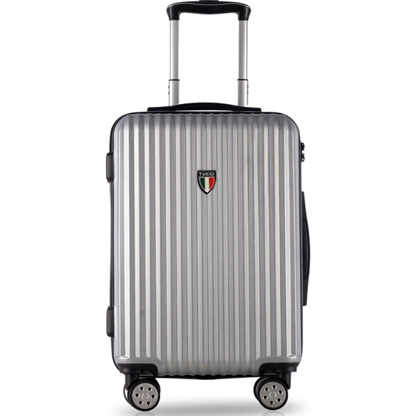 kabinová batožina TUCCI Banda T-0274/3-S ABS - strieborná 62194469
