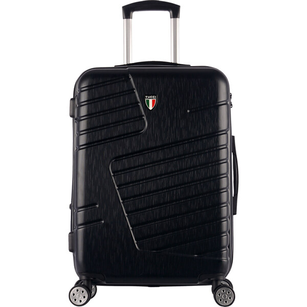 cestovný kufr TUCCI Boschetti T-0278/3-M ABS - čierna 62194475