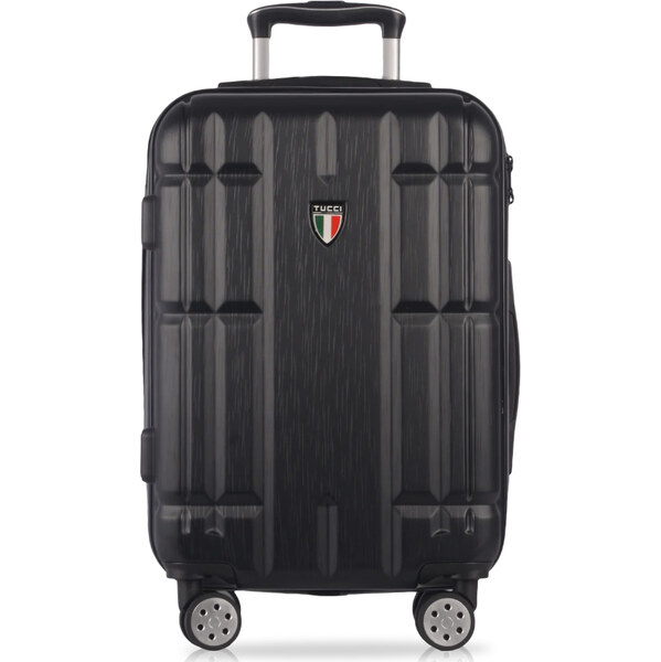 cestovný kufr TUCCI Massa T-0279/3-L+ ABS - čierna 62194556
