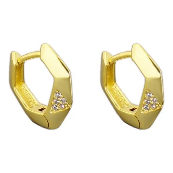 MAJYA Strieborné náušnice GEBRIELE pozlátené 11752 65409137