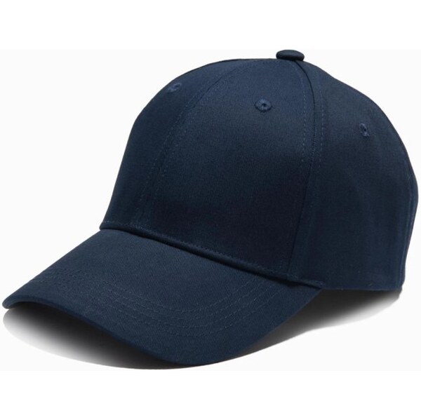 Ombre Clothing Jednofarebná tmavo modrá šiltovka V2 ACCS-0105 62197081