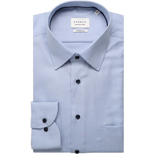 ETERNA Modern fit pánska košeľa modrá Non Iron 100% bavlna 62197591