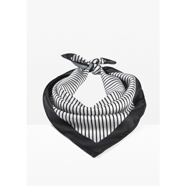 bonprix Šatka Nicky s pásikmi, farba biela 62198514