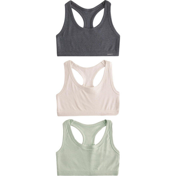 Next Podprsenka béžová / tmavosivá / svetlozelená 62519674