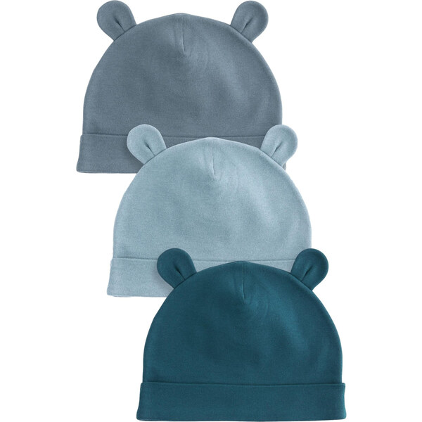 Next Čiapky modrosivá / pastelovo modrá / petrolejová 62204118