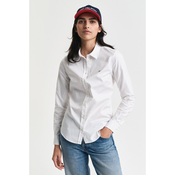 KOŠEĽA GANT SLIM STRETCH OXFORD SHIRT WHITE 62201184