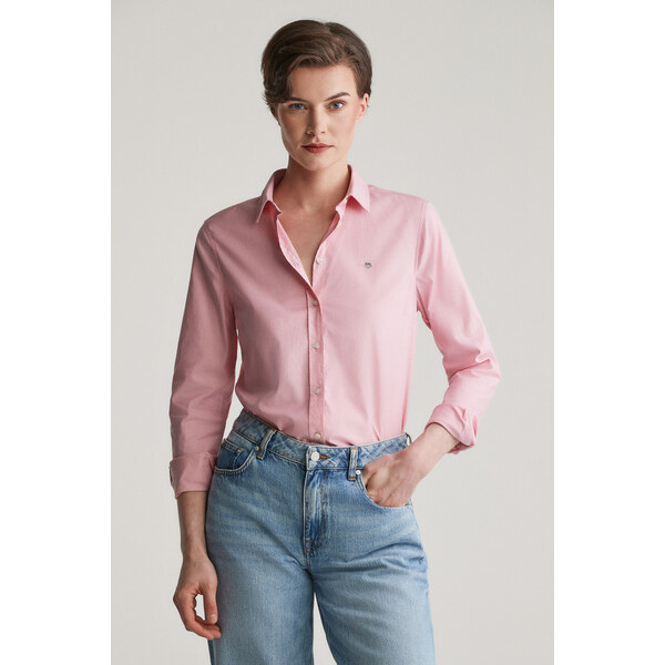 KOŠEĽA GANT SLIM STRETCH OXFORD SHIRT GERANIUM PINK 62201182