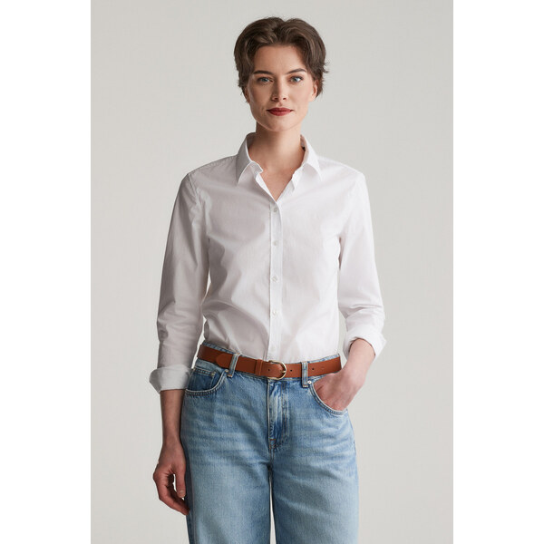KOŠEĽA GANT SLIM POPLIN SOLID SHIRT WHITE 64936741