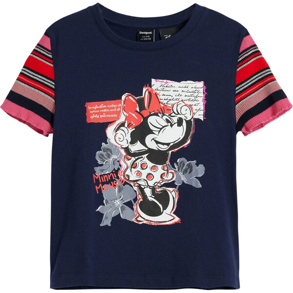 Desigual Tričko Minnie Mouse modrá / zmiešané farby / červená 62315611