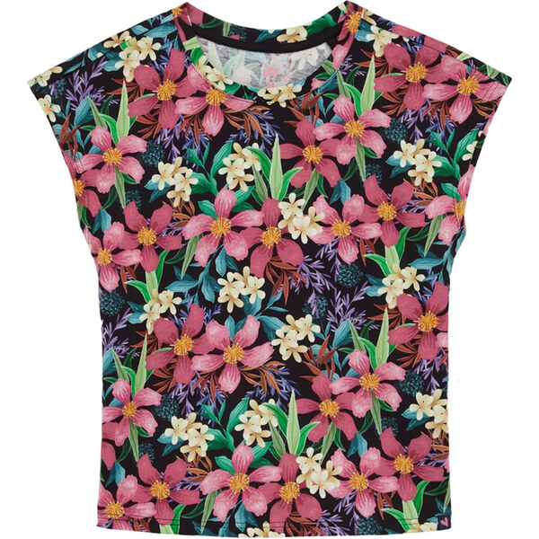 WE Fashion Tričko zelená / fialová / pastelovo červená / čierna 62368670