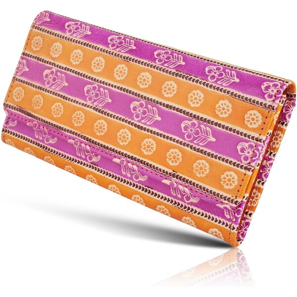 PAOLO PERUZZI Dámska kožená peňaženka | farebná IN-37-OR 39220705