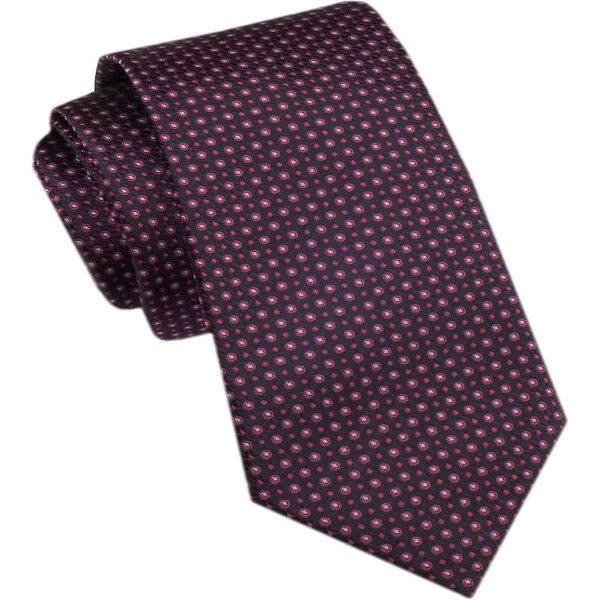 Elegantná bordová kravata so vzorom 62353548