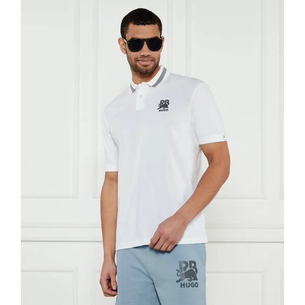 HUGO Polo tričko Dodac_RB | HUGO X RACING BULLS | Relaxed fit 62224026