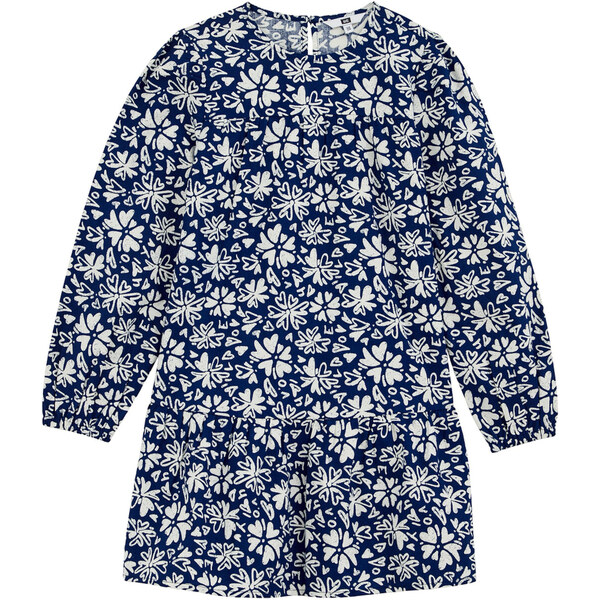 WE Fashion Šaty tmavomodrá / biela 63150502