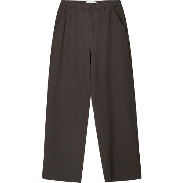 Bershka Nohavice tmavobéžová 63158886