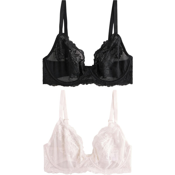 Next Podprsenka krémová / čierna 62225717