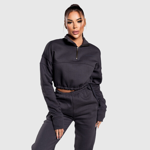 Dámska crop mikina Iron Aesthetics Simone, sivá 62229154