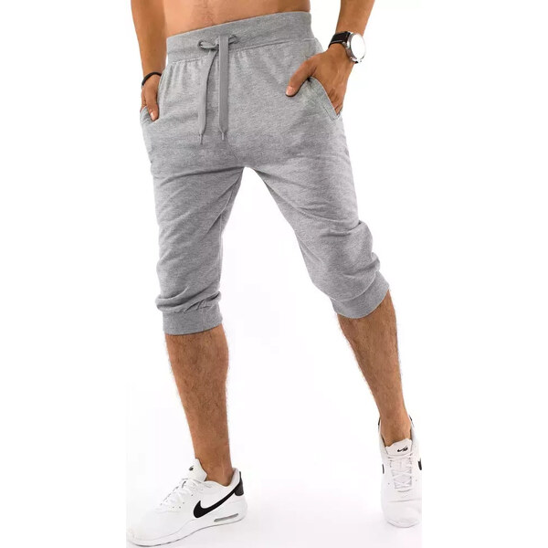 BASIC Svetlo šedé pánske 3/4 nohavice SX1535 26060651