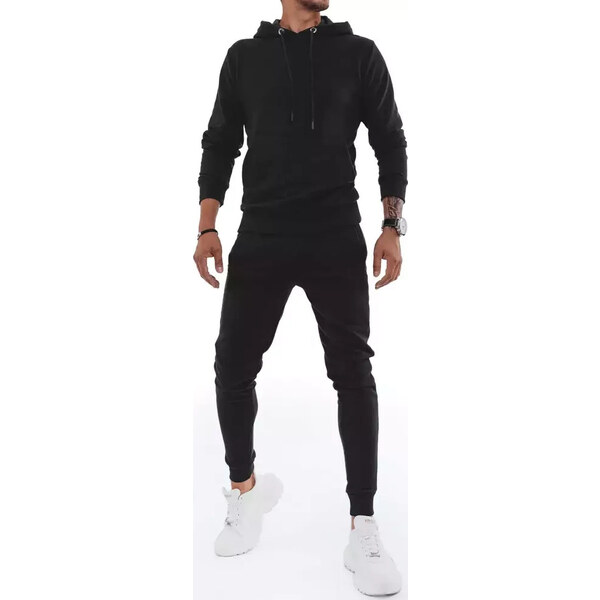 BASIC Čierna pánska tepláková súprava AX0432 27107971