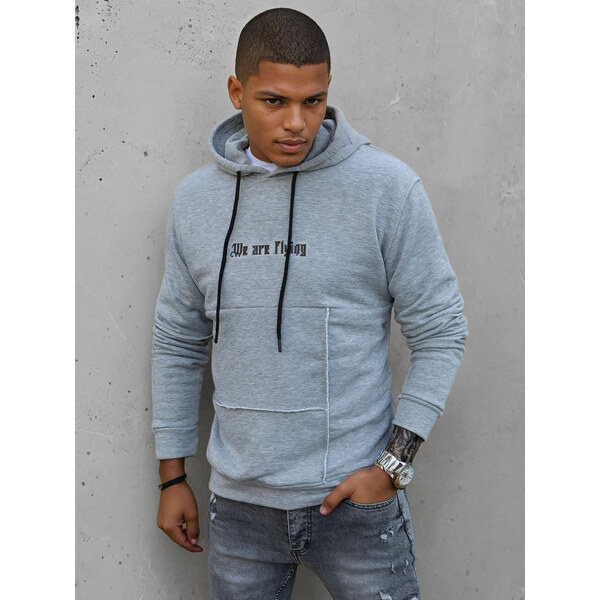 BASIC Svetlosivá mikina s kapucňou BX5475 36875240