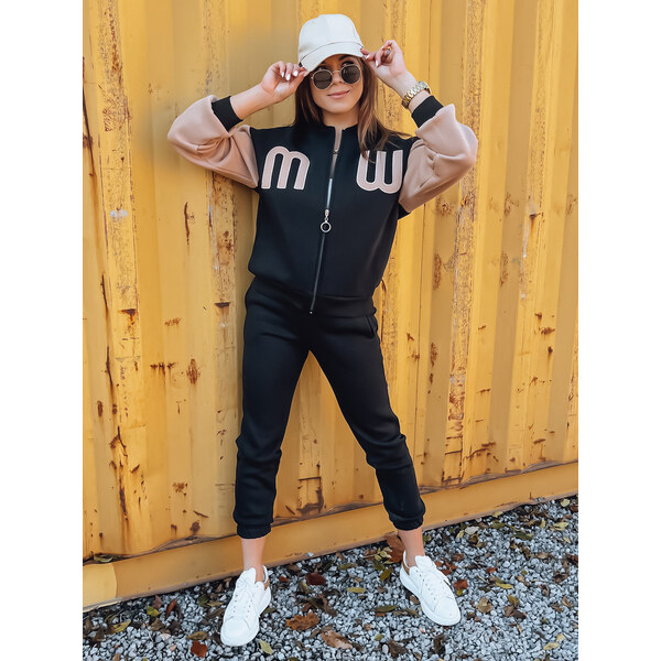 BASIC Čierno-béžová tepláková súprava MALWA AY0768 36982472