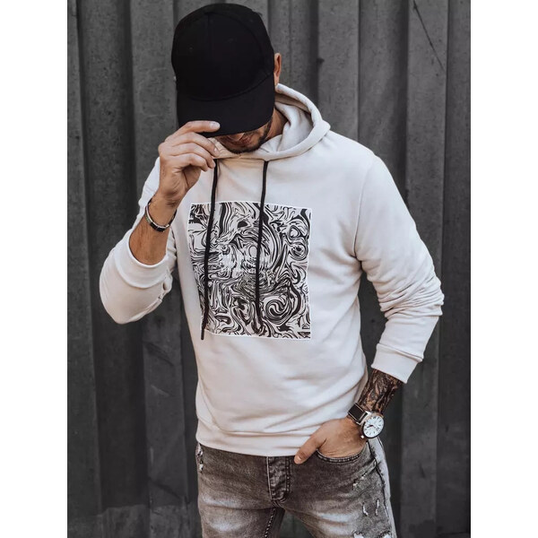 BASIC Smotanová mikina s potlačou BX5469 37113380