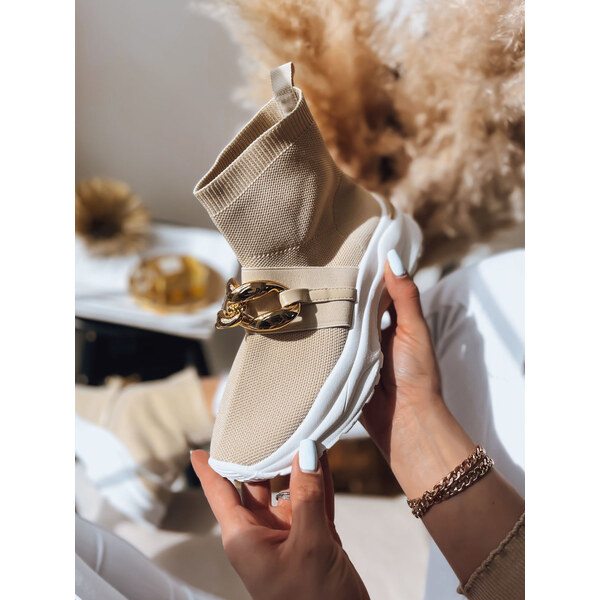 BASIC Béžové členkové tenisky ELISA ZY0280 41558858