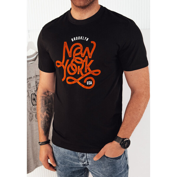 BASIC Čierne tričko s nápisom RX5368 50073316