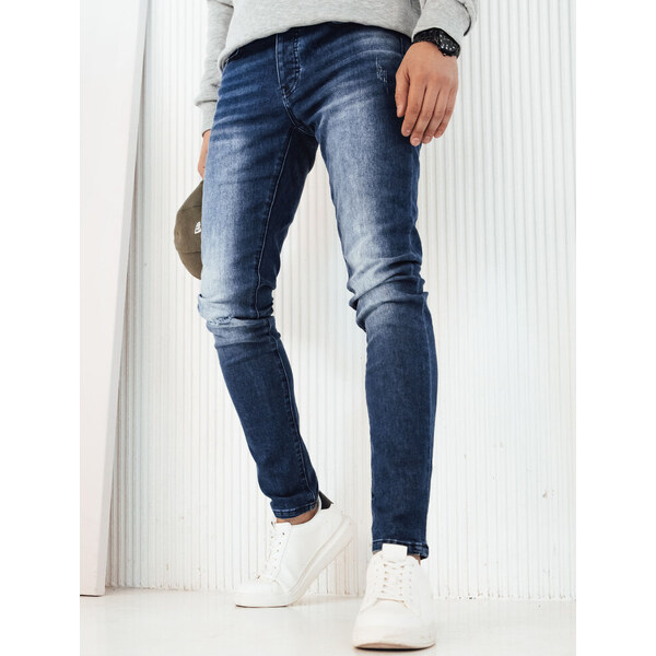 BASIC Tmavomodré pánske džínsy UX4242 50271825