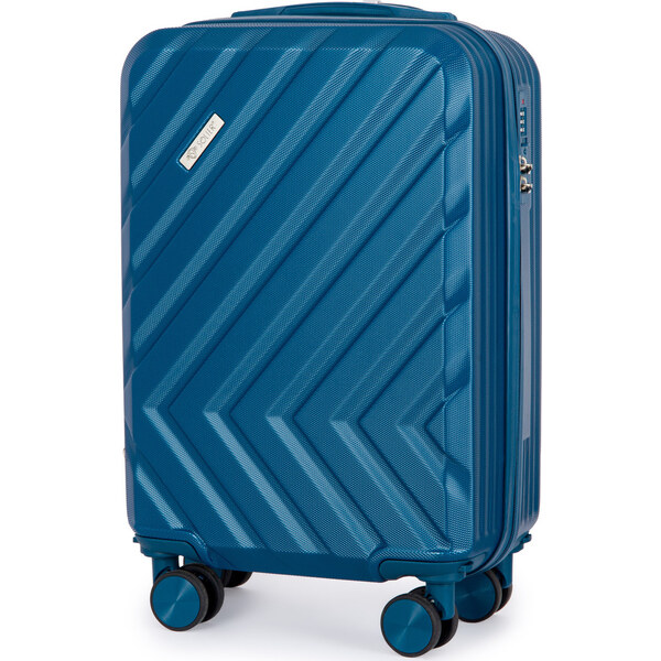 BASIC SOLIER tmavomodrý cestovný kufor KYOTO veľ. S STL1071 BLUE 20 S) 55033076