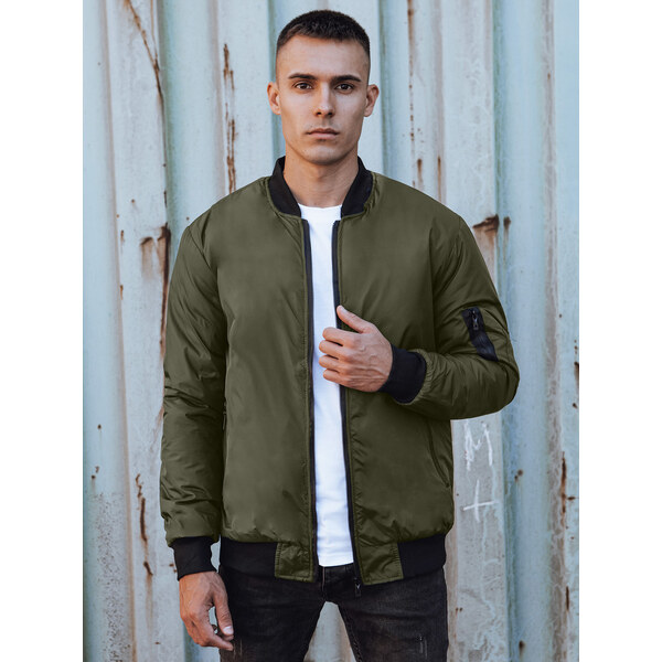 BASIC Pánska tmavozelená bombera TX4932 58221079