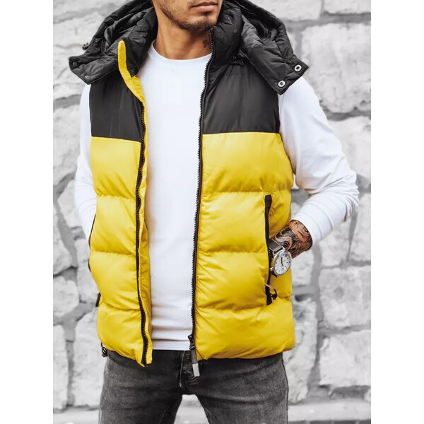 BASIC Žltá prešívaná vesta TX4272 36785834