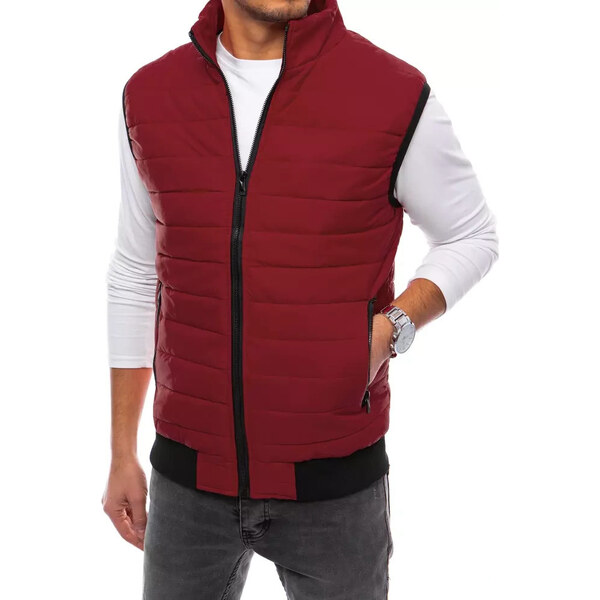 BASIC Vínová prešívaná vesta TX4016 46133041