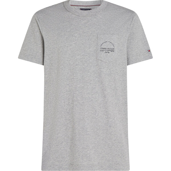 TOMMY HILFIGER Tričko Arch sivá / čierna 62239977