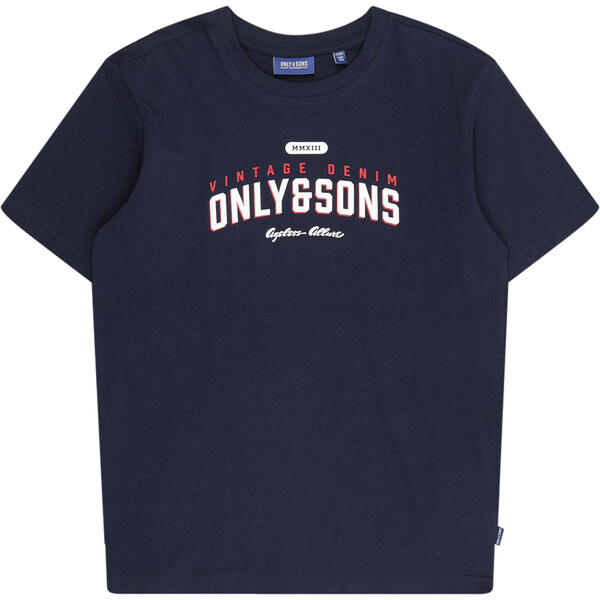 Only & Sons Junior Tričko OSJLENNY námornícka modrá / brusnicová / 62240847